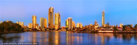 Surfers Paradise at Sunset, Gold Coast, QLD, Australia Images | Fine Art Landscape Photography ...