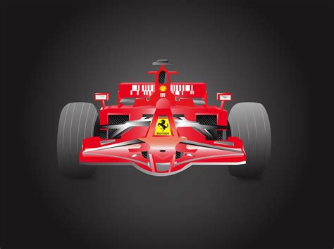 Formula 1 Ferrari Vector Art & Graphics | freevector.com