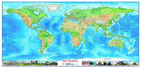 World Physical Wall Map Huge Size Xyz Maps Ltd | Images and Photos finder