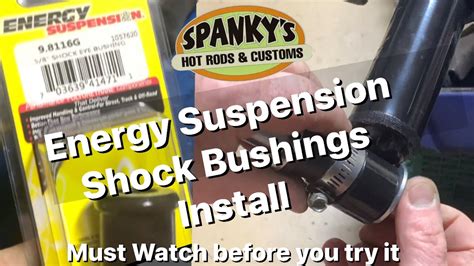 EASY: Energy Suspension Shock Bushing Install on a Hot Rod - YouTube