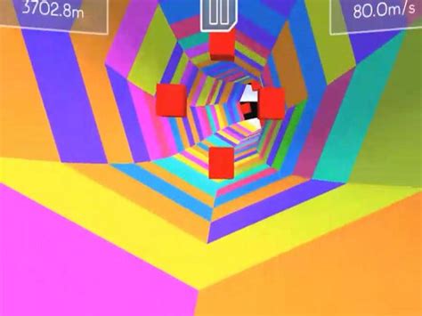 TUNNEL RUSH 3D online game | POMU Games