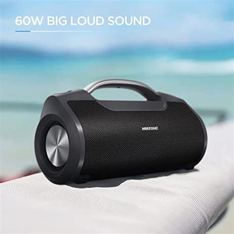 MIATONE 60W Portable Speaker with Titanium Subwoofer, Wireless Outdoor ...