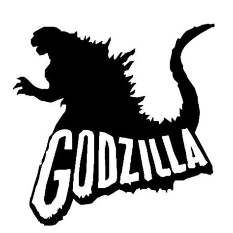 Godzilla Black and White Logo - LogoDix