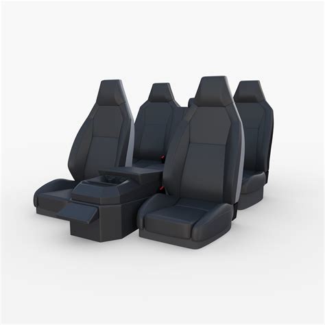 Tesla Cybertruck Seats Dark 3D model | CGTrader