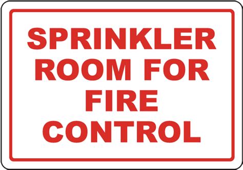 Sprinkler Room Sign - Get 10% Off Now