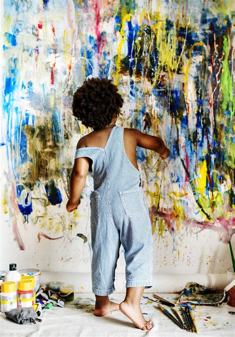 Black kid enjoying his painting | premium image by rawpixel.com ...