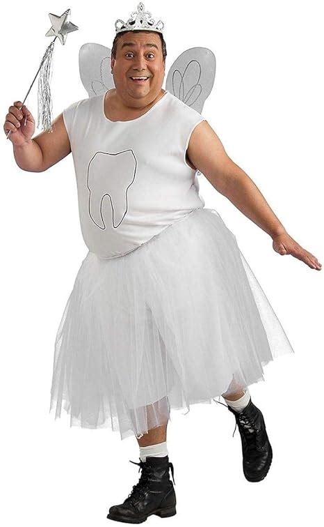 Tooth Fairy Adult Plus Costume: Amazon.com.au: Fashion