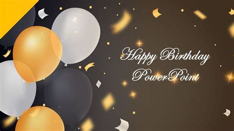 Birthday PowerPoint Presentation Template & Google Slides | Powerpoint, Powerpoint presentation ...