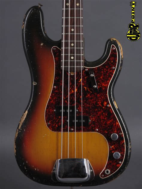 1970 Fender Precision Bass - 3-tone Sunburst only 3,77Kg ...