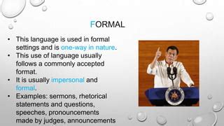 ORAL COMMUNICATION - TYPES OF SPEECH STYLE | PPT