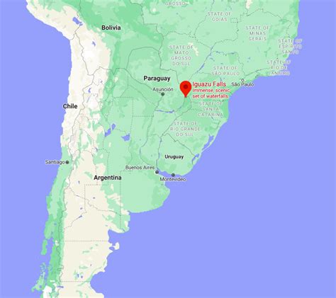 Where is Iguazu Falls Located? Location Map of Iguazu Falls