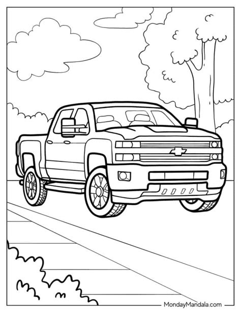 Pick Up Truck Coloring Page