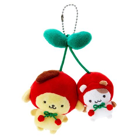 Plush Keychain Brooch Pompompurin Sanrio Spring Color - Meccha Japan