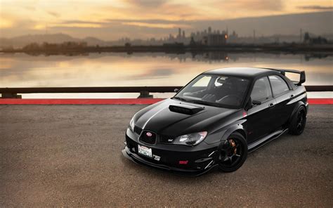 Subaru Impreza Black Car Tuning wallpaper | 1680x1050 | #17907