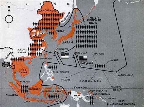 1944 Pacific War map – Never Was