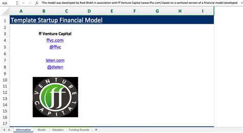 Startup Financial Model Excel Template - Eloquens