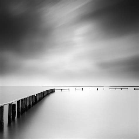 Gerald Berghammer - Swimming Area, long exposure waterscape, black and white landscape ...
