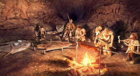 Paleolithic cave - 3D scene - Mozaik Digital Education and Learning