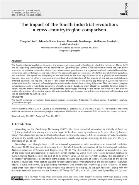 The Impact of The Fourth Industrial Revolution | PDF | Systematic Review | Innovation