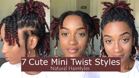 Looking For New Ways To Style Your Mini Twists? Try These 7 Easy Styles | Natural hair twists ...