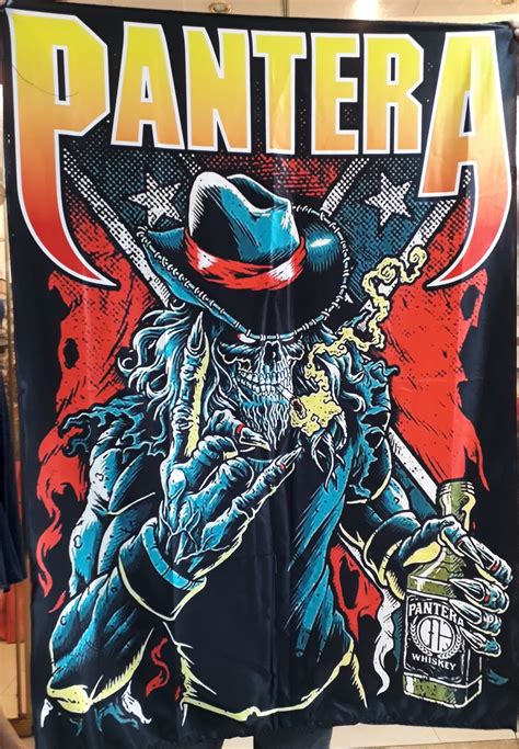 PANTERA Band Logo FLAG CLOTH POSTER WALL TAPESTRY BANNER CD Thrash Metal