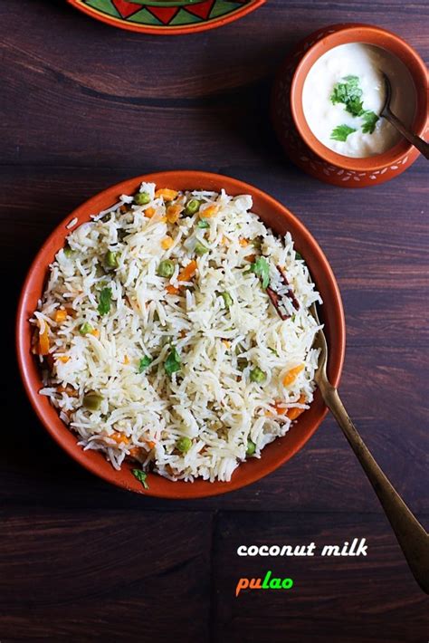 coconut milk pulao recipe, veg pulao recipe with coconut milk