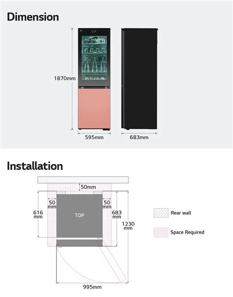 Tall Fridge Freezer with LED & InstaView | GBG719MDNN | LG UK