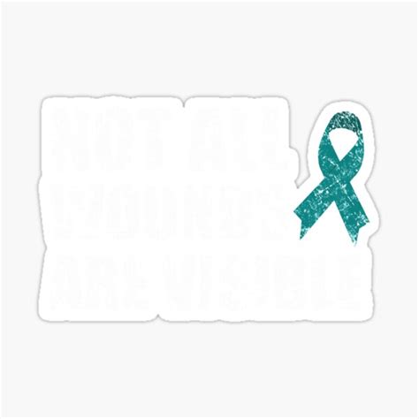 "PTSD Awareness Military Support Teal Ribbon Month" Sticker for Sale by isa-artworksx | Redbubble