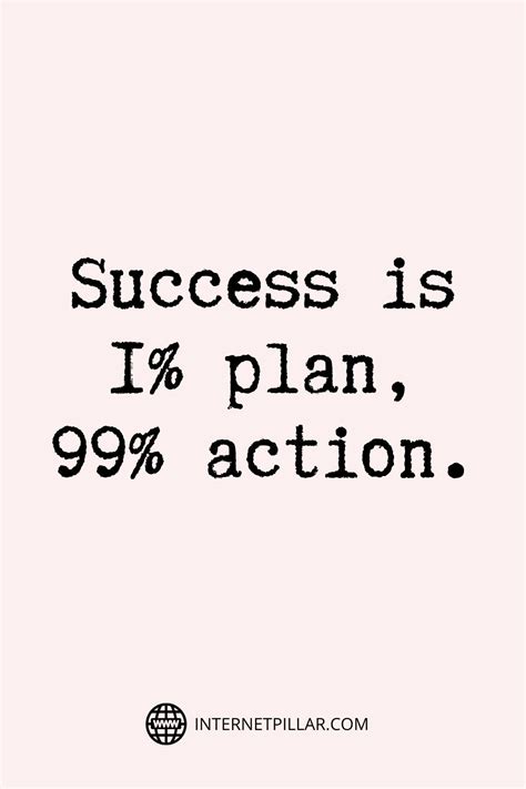 Success is 1% plan, 99% action. - #quotes #dailyquotes #sayings #captions #affirmations # ...