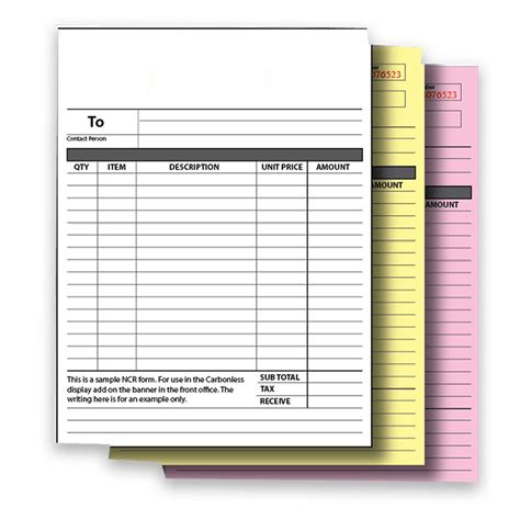 Custom 4 Part Carbonless Forms - thecarbonlessforms