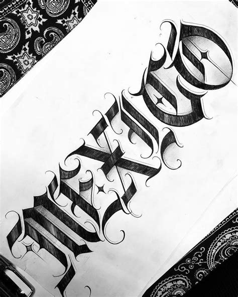 Chicano Tattoos Lettering, Tattoo Lettering Design, Graffiti Lettering Fonts, Graffiti Alphabet ...