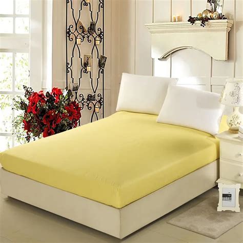 HELENGILI Color Pattern Cotton Protective Sleeve Fitted Mattress Cover Single Bed Bedspread 1.5 ...