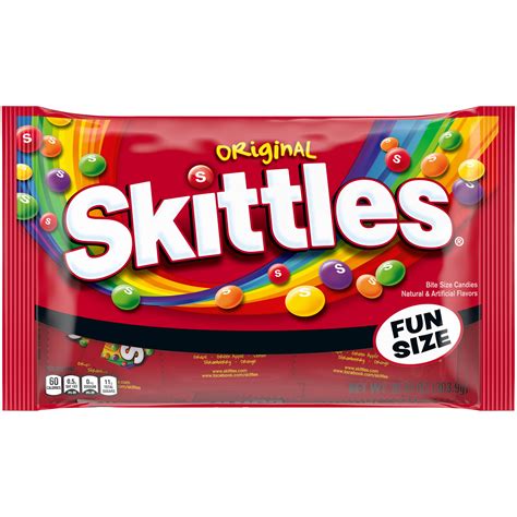 Skittles Original Fun Size Chewy Halloween Candy - 10.72oz - Walmart.com