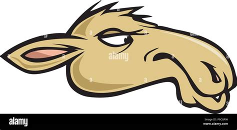 cartoon vector illustration of a camel head Stock Vector Image & Art ...