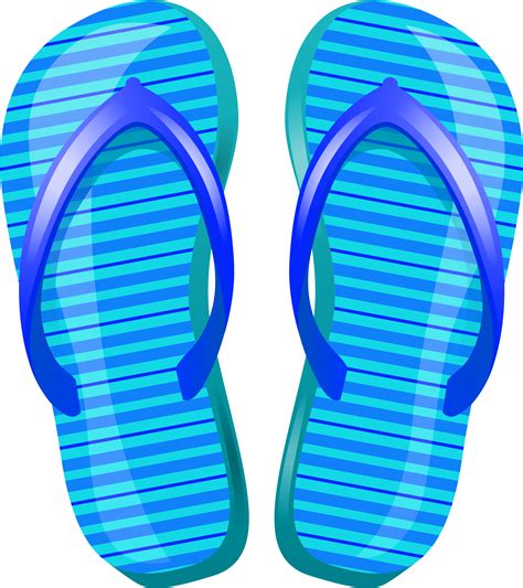 Jpg Library Beach Slippers Clip Art Free Download Library - Beach Sandals Clipart - Png Download ...