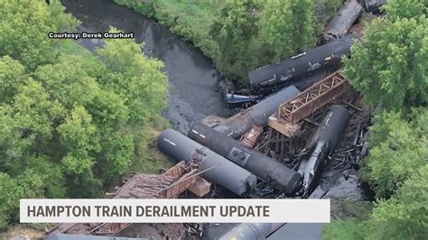 Hampton, Iowa: Union Pacific train derails early Monday morning ...