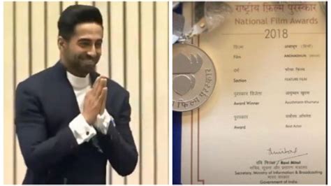 Ayushmann Khurrana thanks fans after winning National Film Award for Andhadhun. Watch video ...