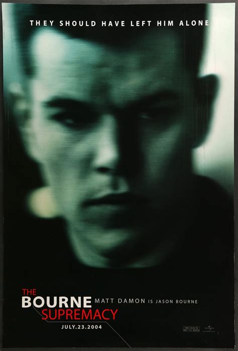 The Bourne Supremacy (2004) Original One-Sheet Movie Poster - Original Film Art - Vintage Movie ...