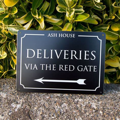 Deliveries Sign - Instructions for Couriers | The Sign Maker Shop