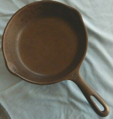 Wagner Ware NO. 5 Skillet 8" inch Cast Iron Frying Pan Smooth Bottom ...