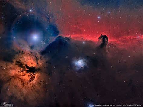 The Horsehead (B33) and The Flame Nebula (NGC 2024) in LHaRGB - A ...