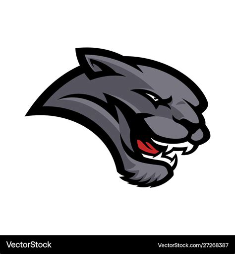 Panther mascot logo Royalty Free Vector Image - VectorStock