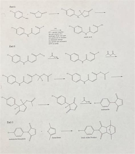 Solved Part 1 is synthesis of N-(4chloro)maleanillic Part 2 | Chegg.com