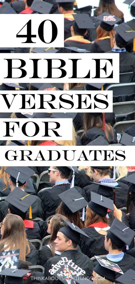 40+ Awe-Inspiring Bible Verses For Graduation | Think About Such Things