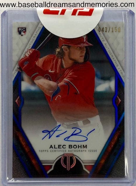 Alec Bohm Certified Autographed Rookie Card - craibas.al.gov.br