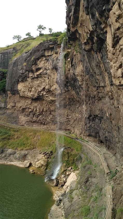 Waterfall, bonito, fantasy, green, height, nature, water, HD phone ...