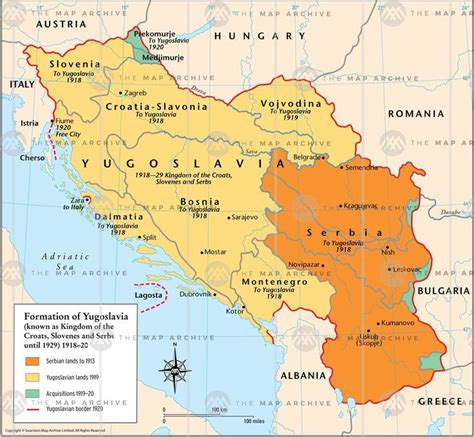 Formation of Yugoslavia 1918–20 | Italy map, Map, Vojvodina