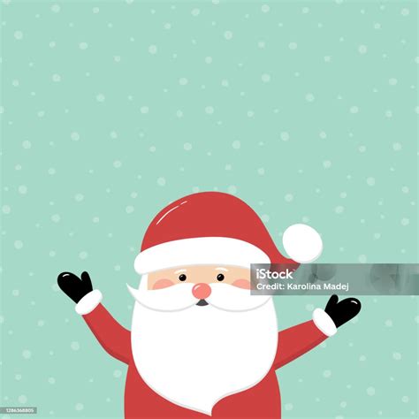 Funny Santa Claus With Copyspace Christmas Background Vector Stock ...