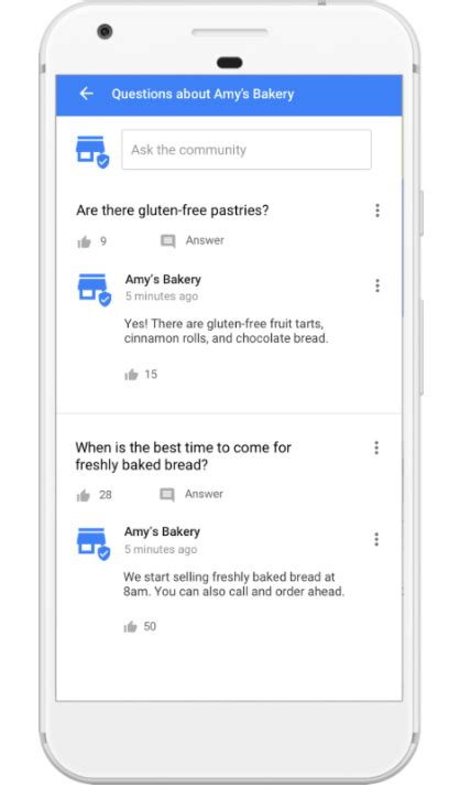 Google Questions and Answers for local businesses now available For Android