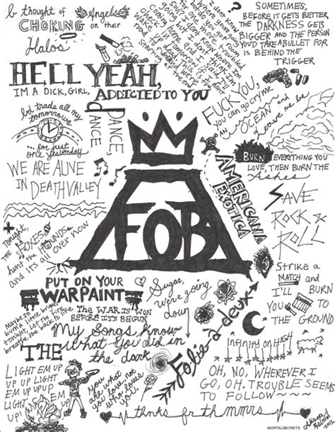 Fall Out Boy Lyric Art by AstridSOS on DeviantArt